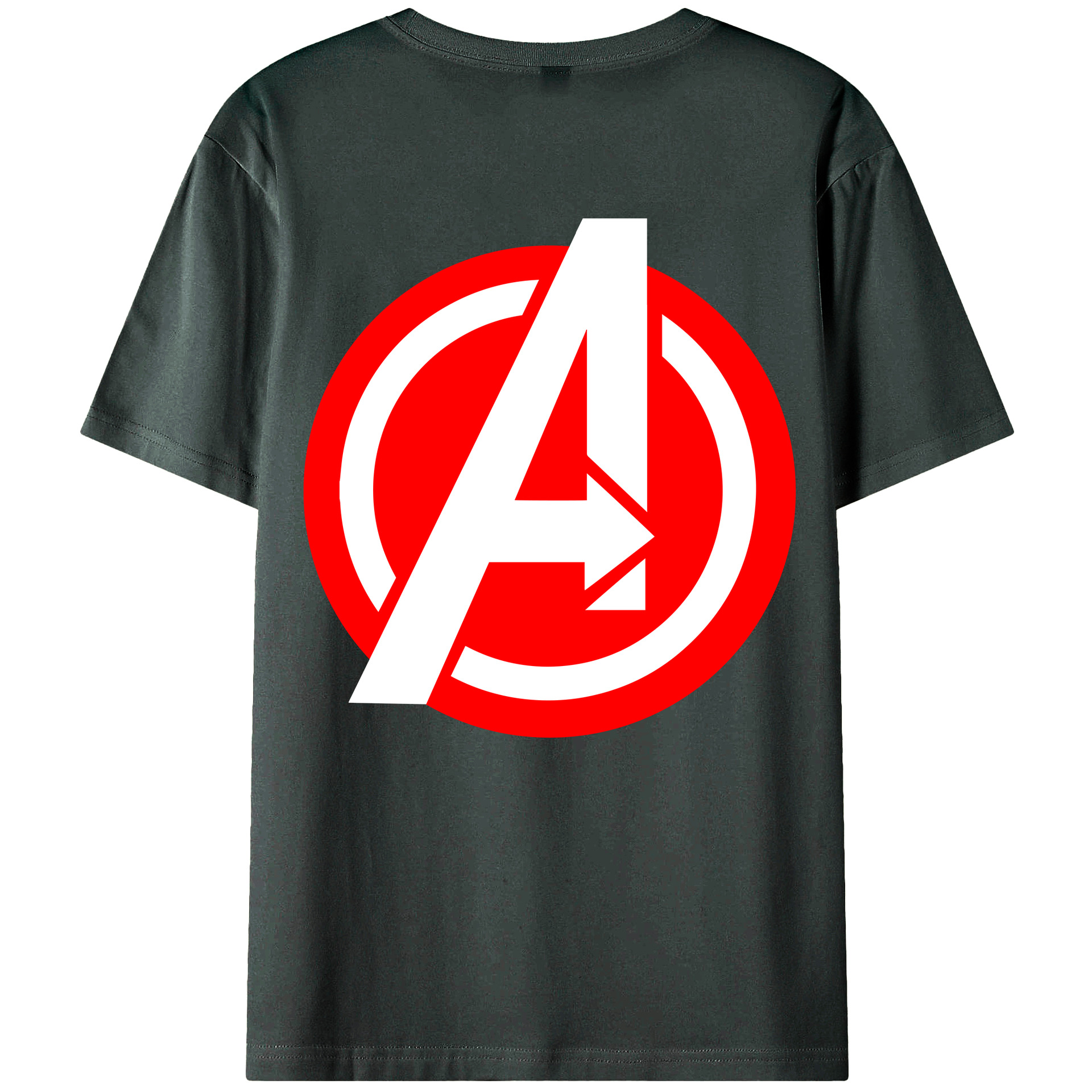 （画像用） アベンジャーズ The Avengers 綿100％ メンズ半袖Tシャツ（バックプリント） 通気性